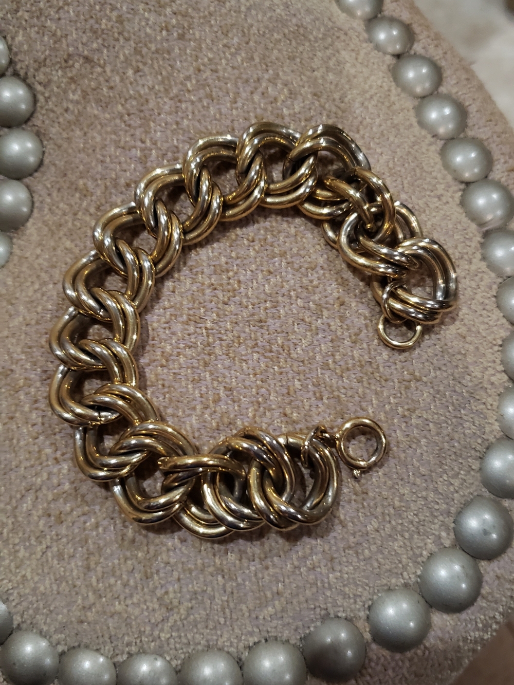 Vintage Gold-Tone Braided Link 7" Bracelet